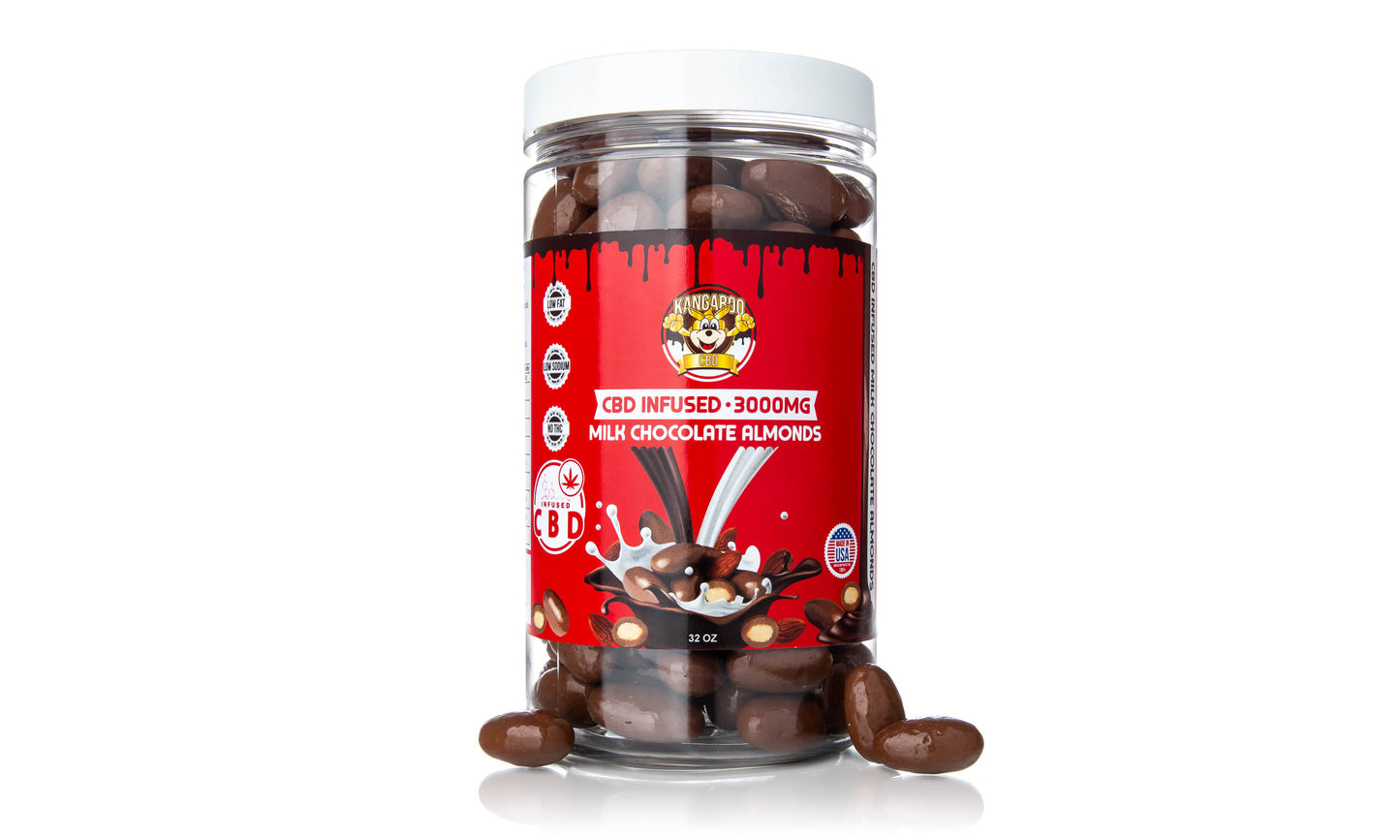 Kangaroo CBD Chocolate Covered Almonds