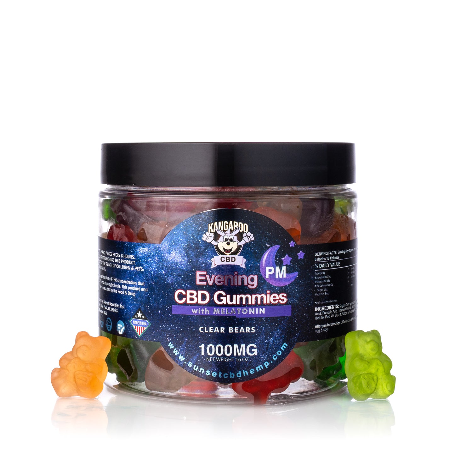 Kangaroo CBD PM Sleeptime Gummy Lineup