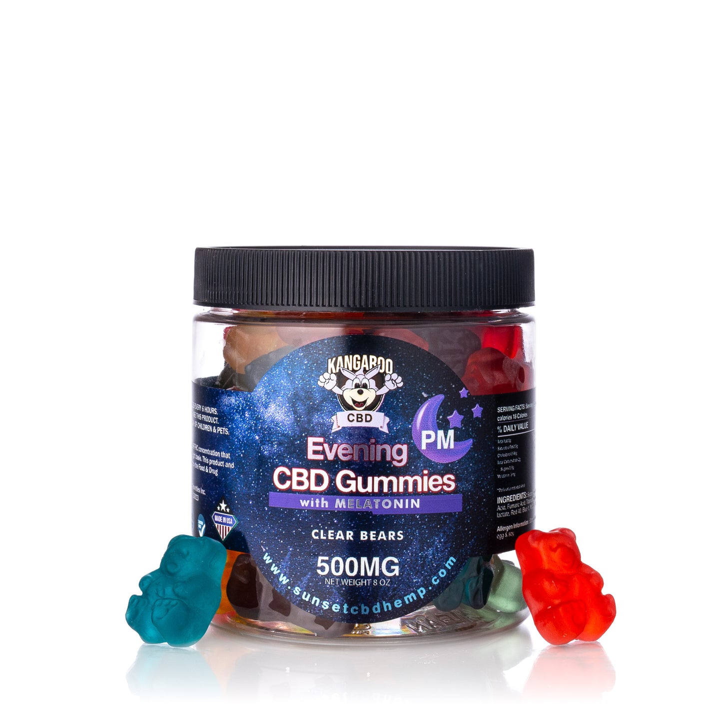 Kangaroo CBD PM Sleeptime Gummy Lineup