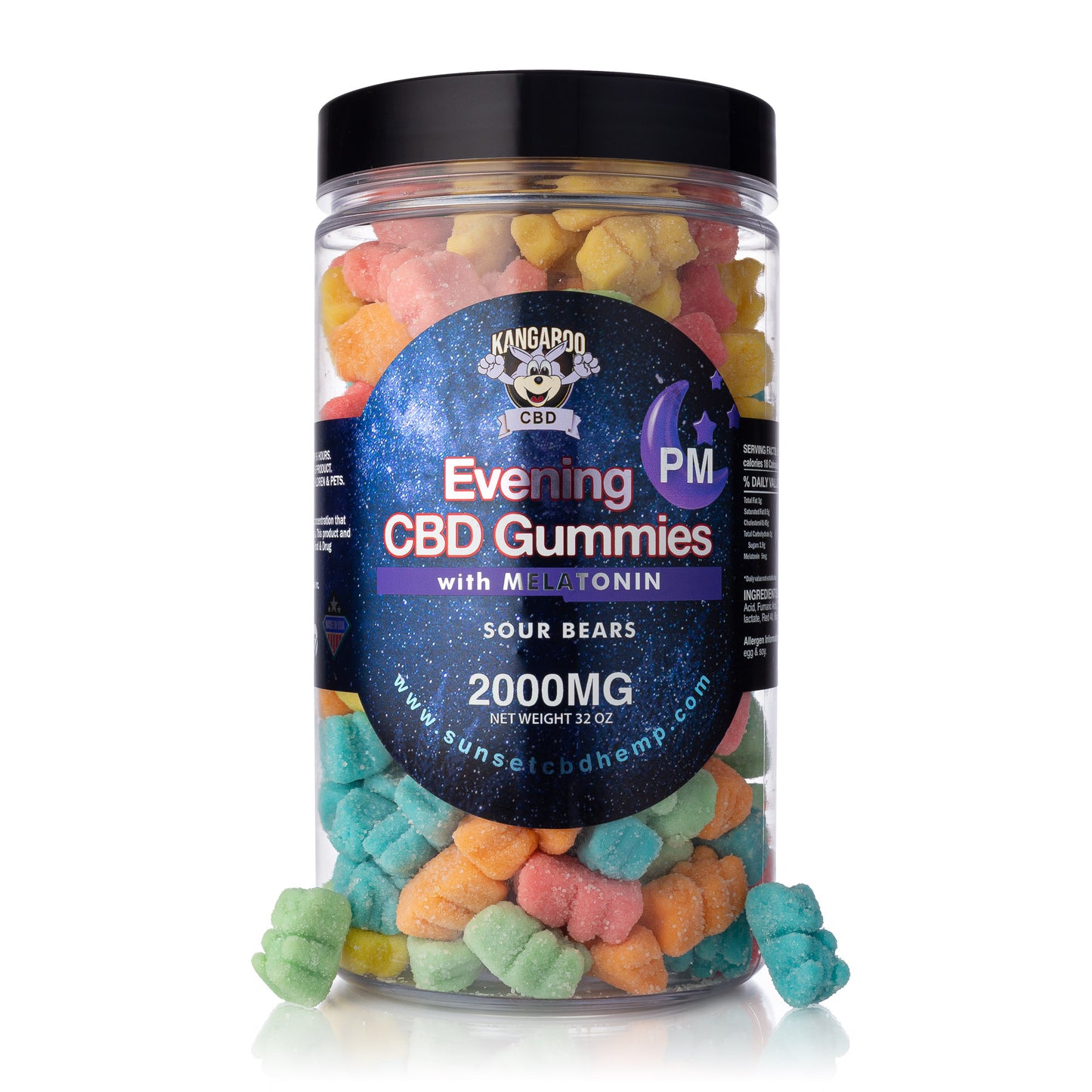 Kangaroo CBD PM Sleeptime Gummy Lineup