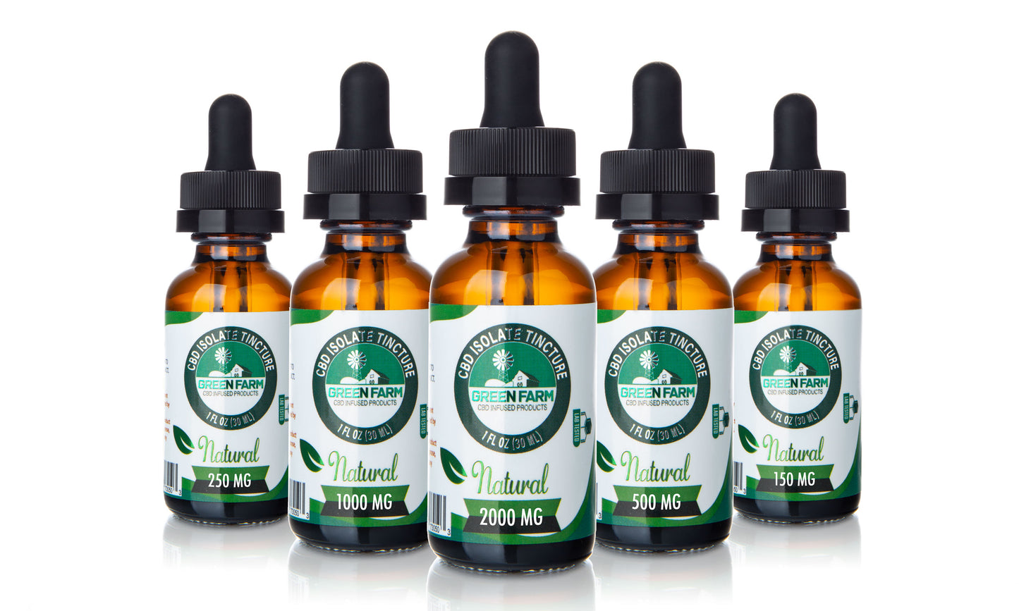 Green farm CBD Oil Tinctures Assortment