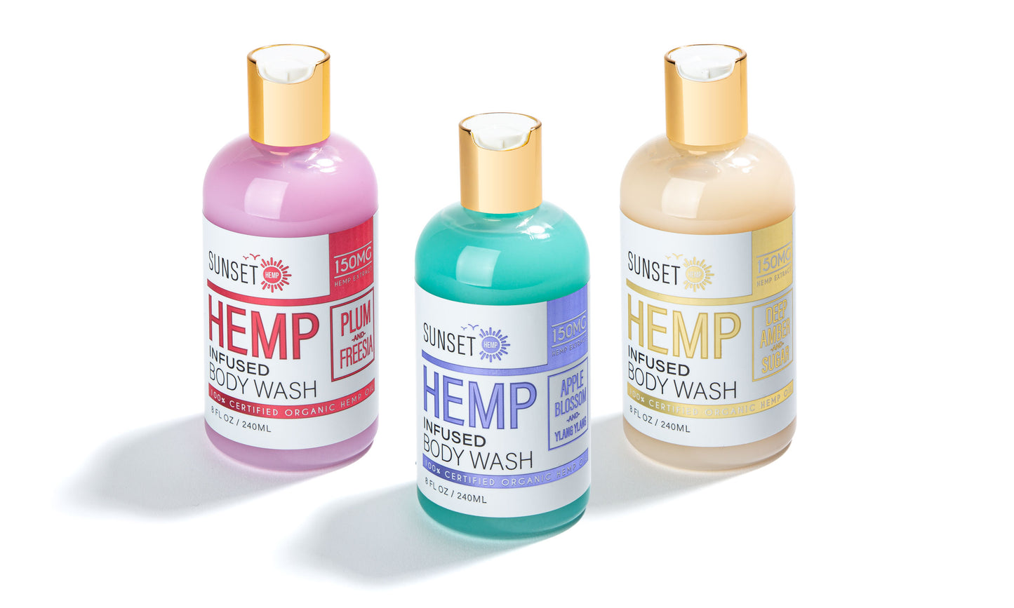 Sunset HEMP Body Wash Collection