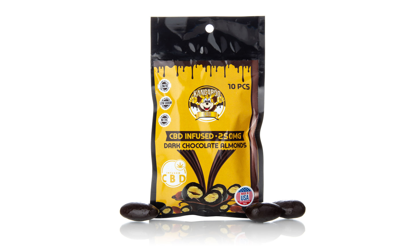 Kangaroo CBD Chocolate Covered Almonds
