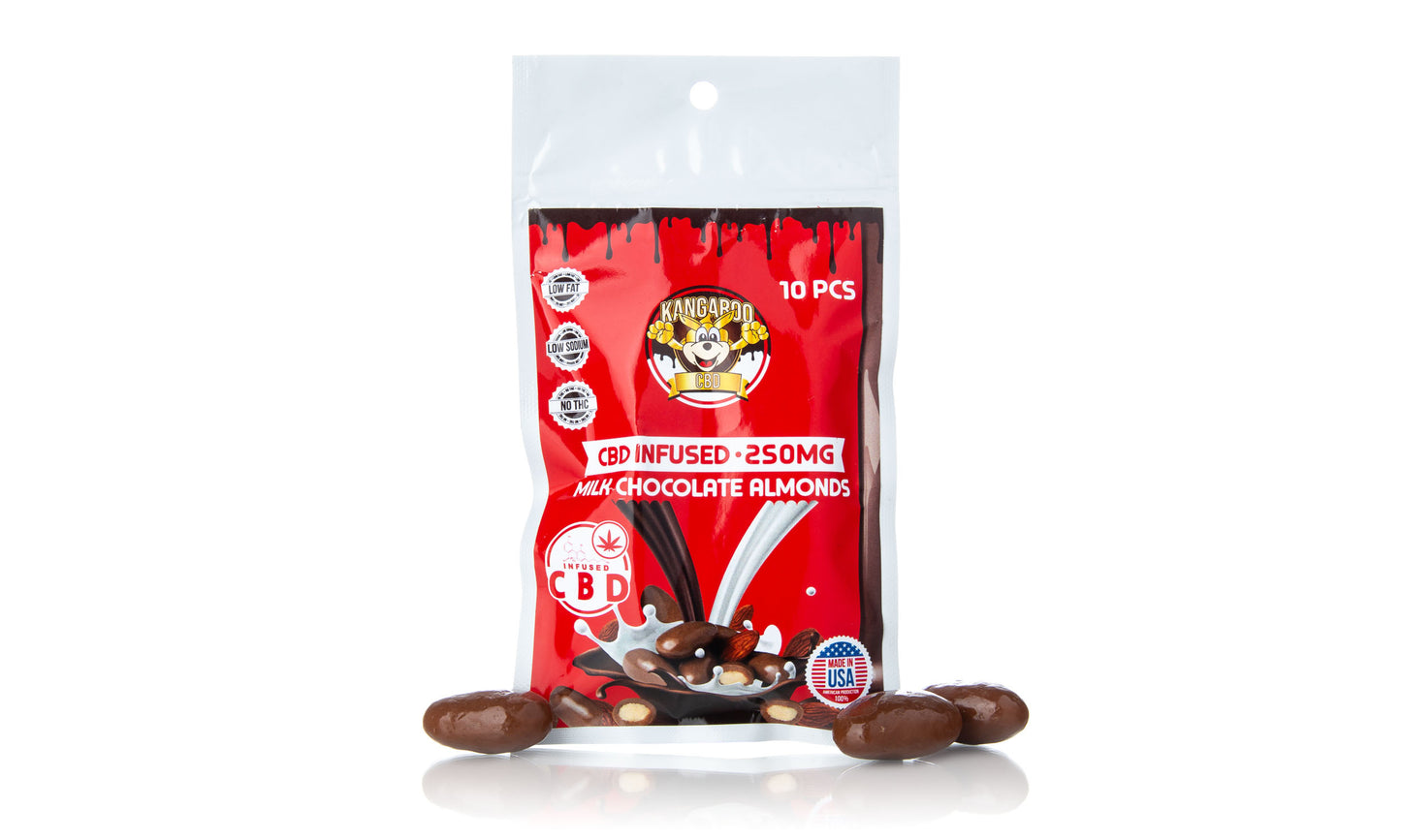 Kangaroo CBD Chocolate Covered Almonds