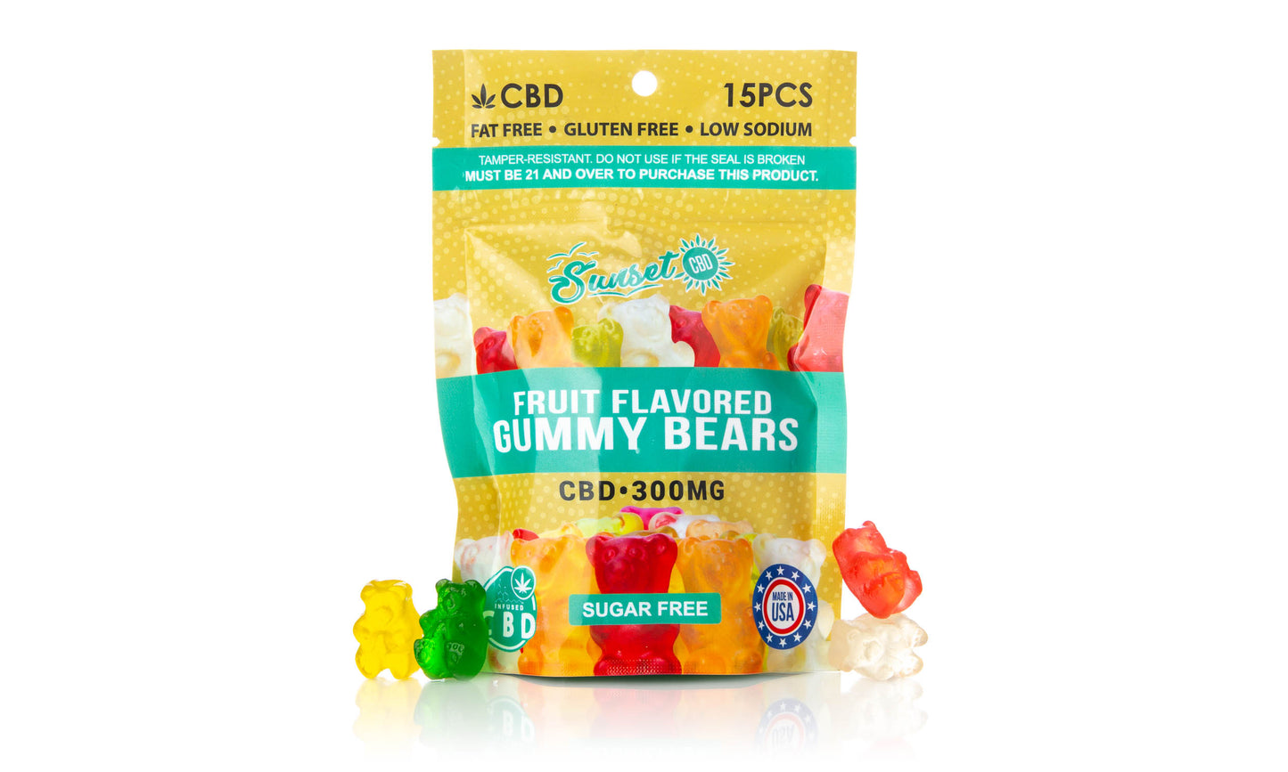 Sunset CBD Gummy Pouch Collection