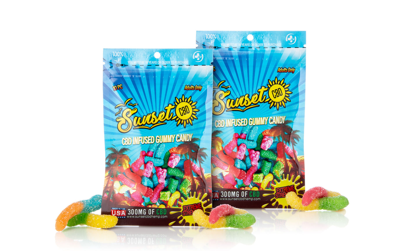 Sunset CBD Sour Gummy Selection