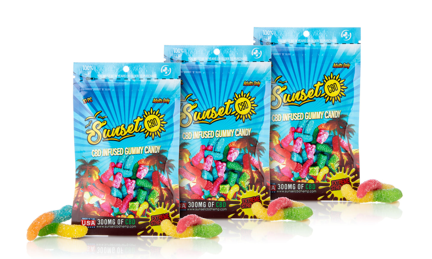 Sunset CBD Sour Gummy Selection