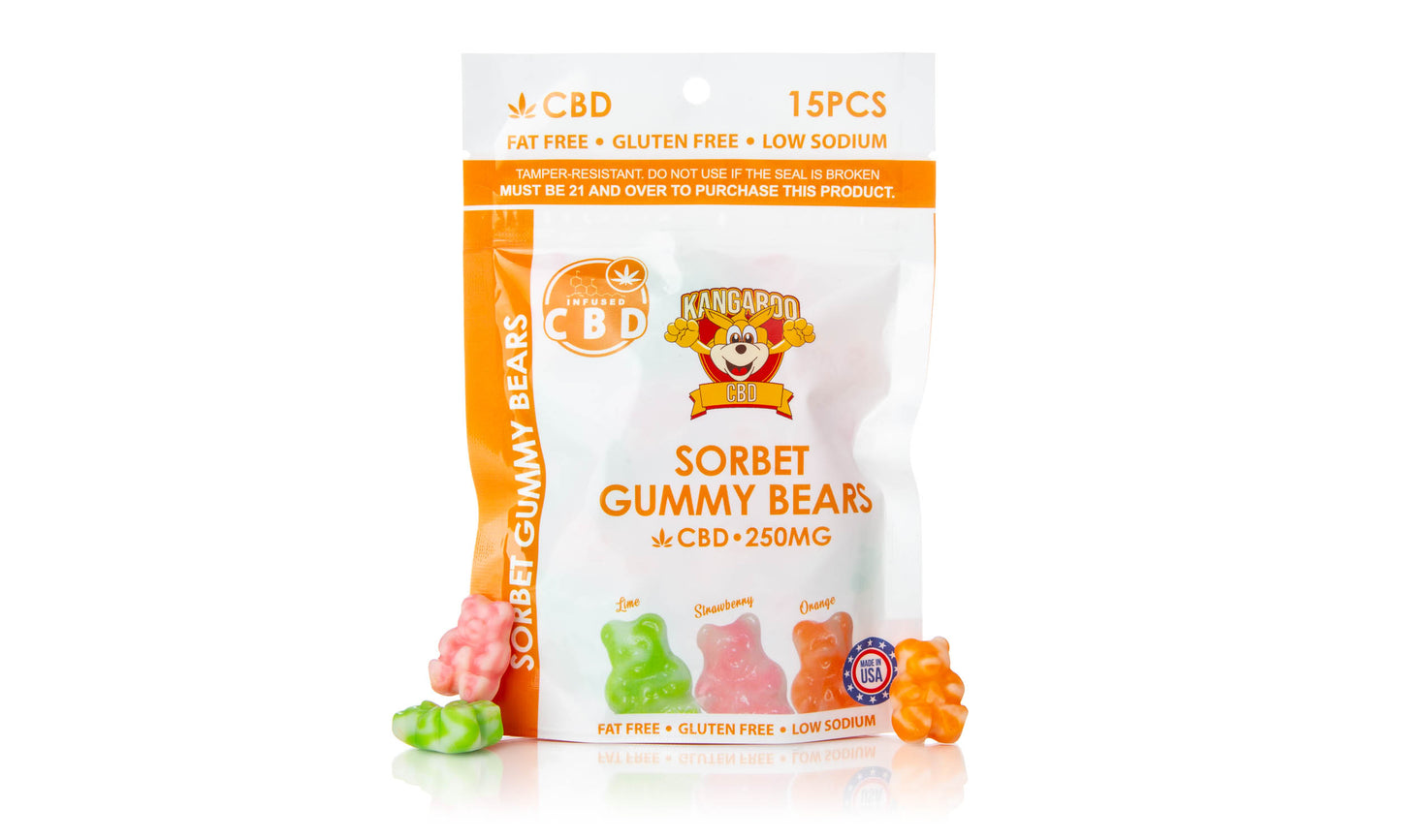 Kangaroo CBD Sweet Sorbet Bear Lineup