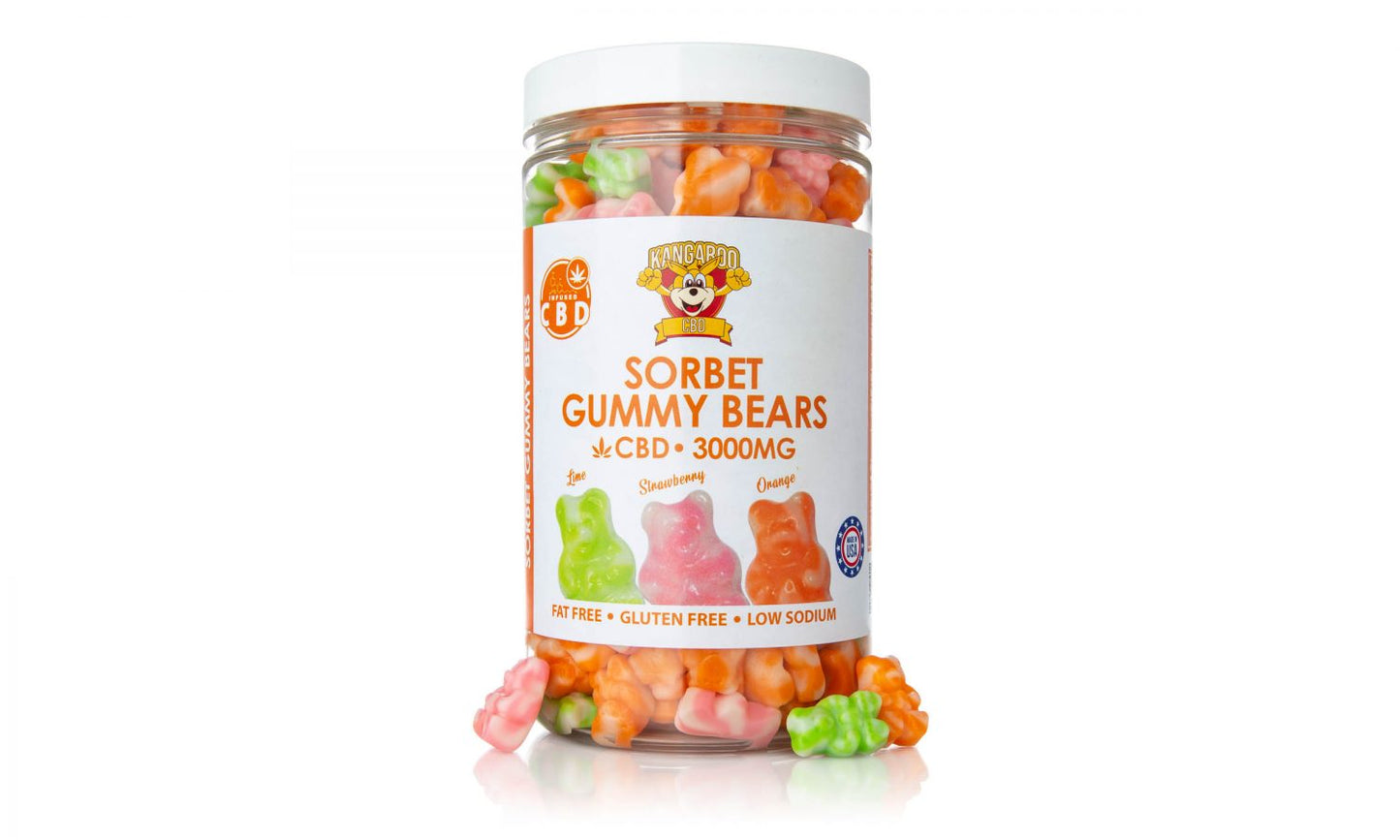 Kangaroo CBD Sweet Sorbet Bear Lineup