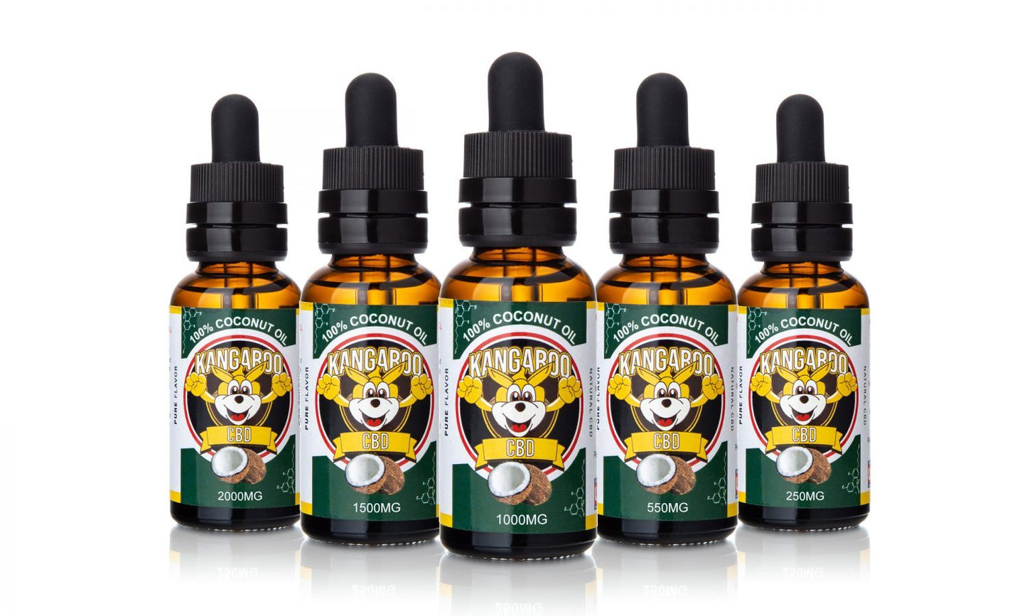Kangaroo CBD Oil Tinctures Lineup