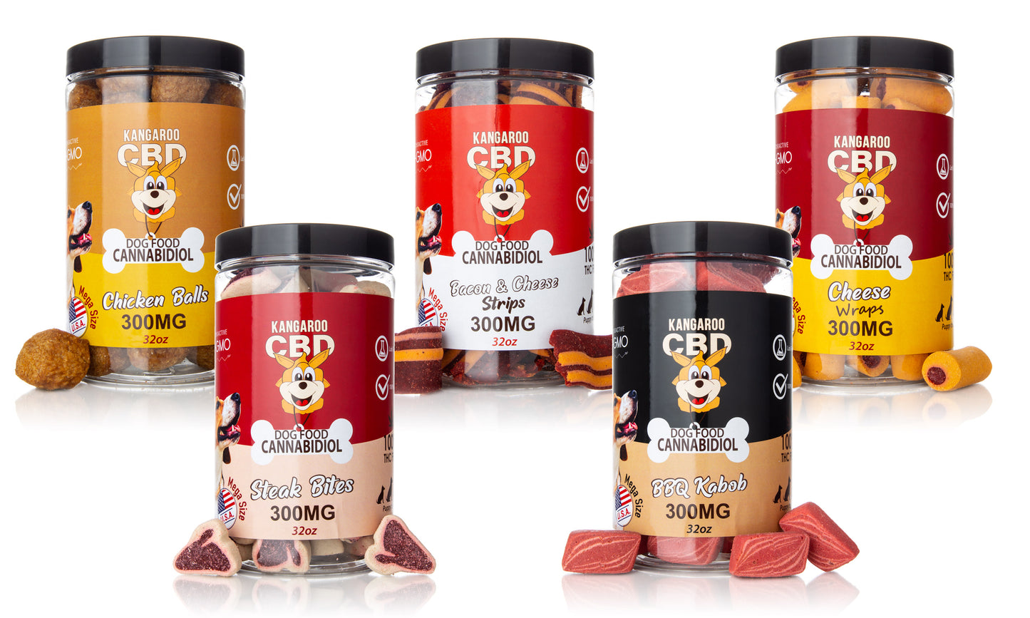 KANGAROO CBD Pet Treats - All Flavors / All Sizes