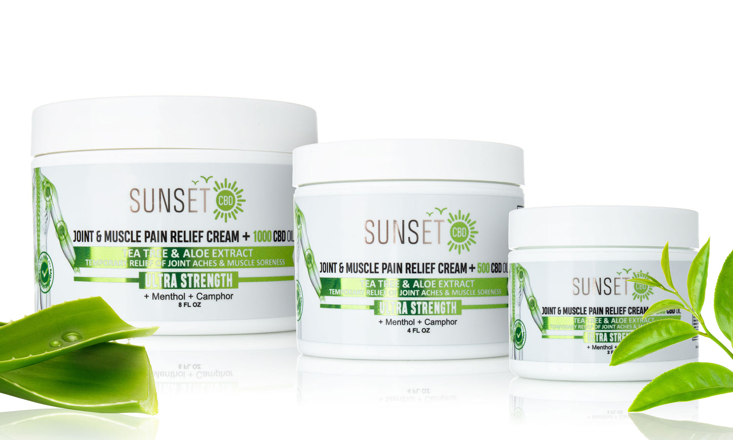 Sunset CBD Pain Creams Collection