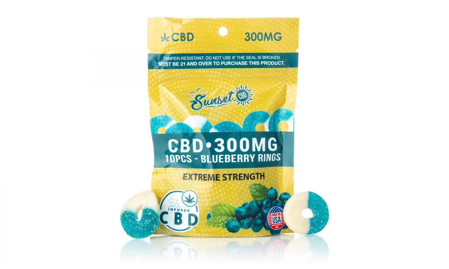 Sunset CBD Gummy Pouch Collection