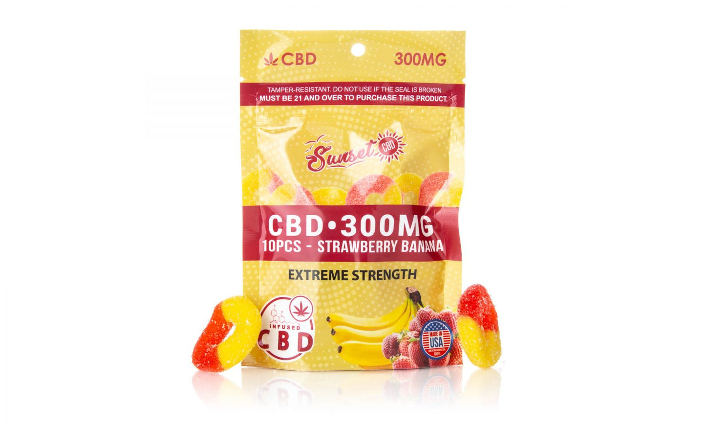 Sunset CBD Gummy Pouch Collection
