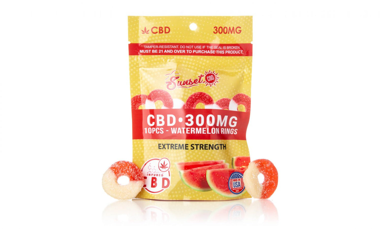 Sunset CBD Gummy Pouch Collection
