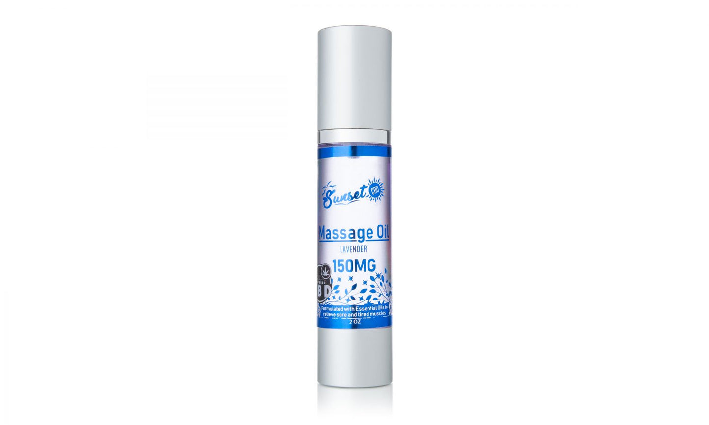 Sunset CBD Massage Oil Collection