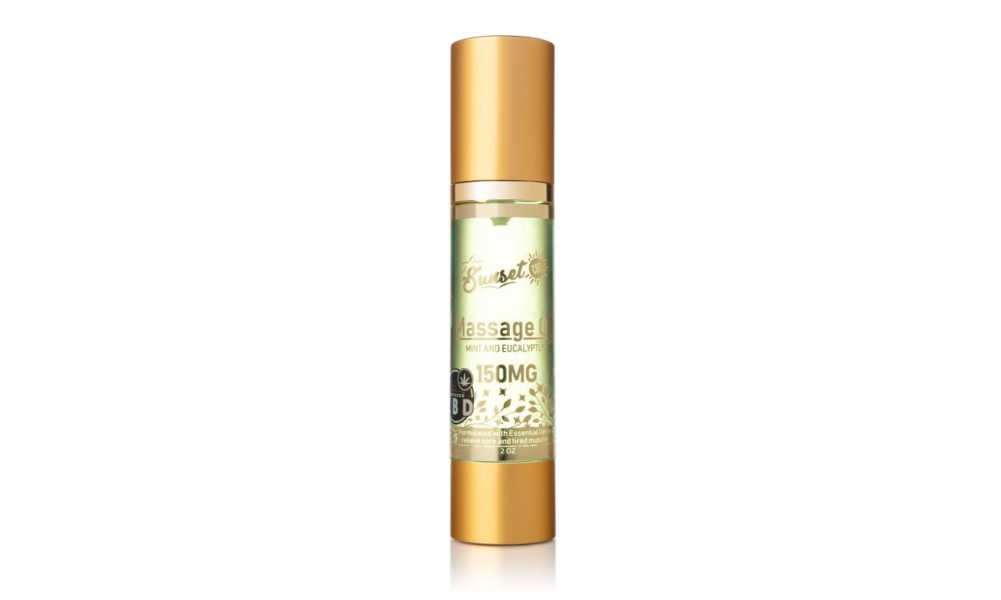 Sunset CBD Massage Oil Collection