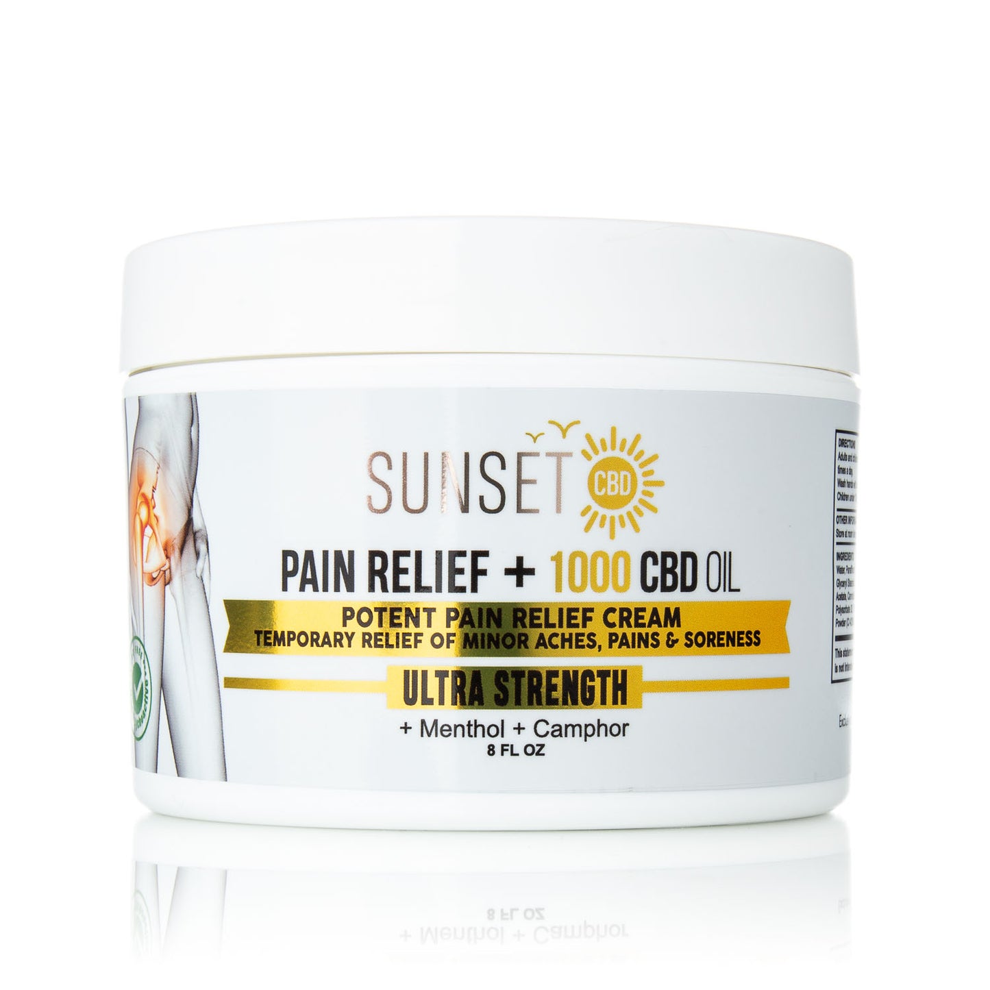 Sunset CBD Pain Cream Menthol & Camphor