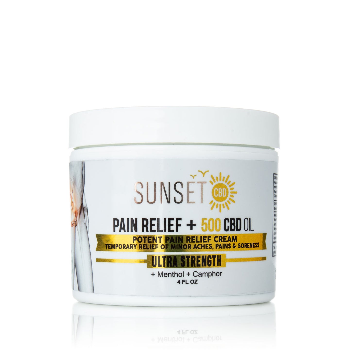 Sunset CBD Pain Cream Menthol & Camphor