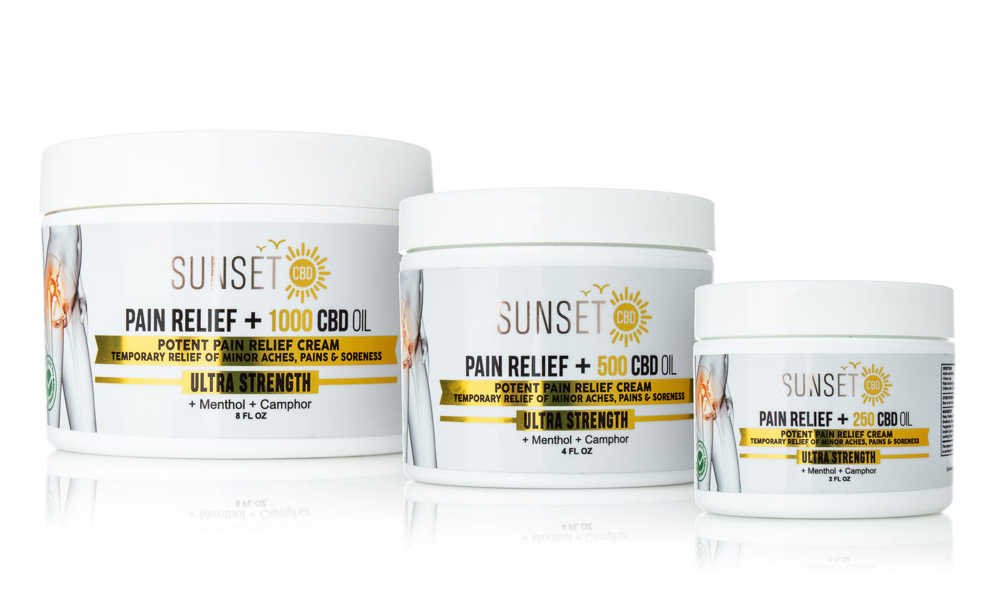 Sunset CBD Pain Cream Menthol & Camphor