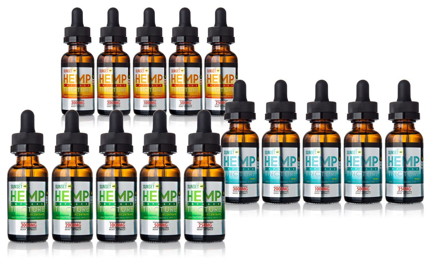 Sunset HEMP Oil Tincture Collection
