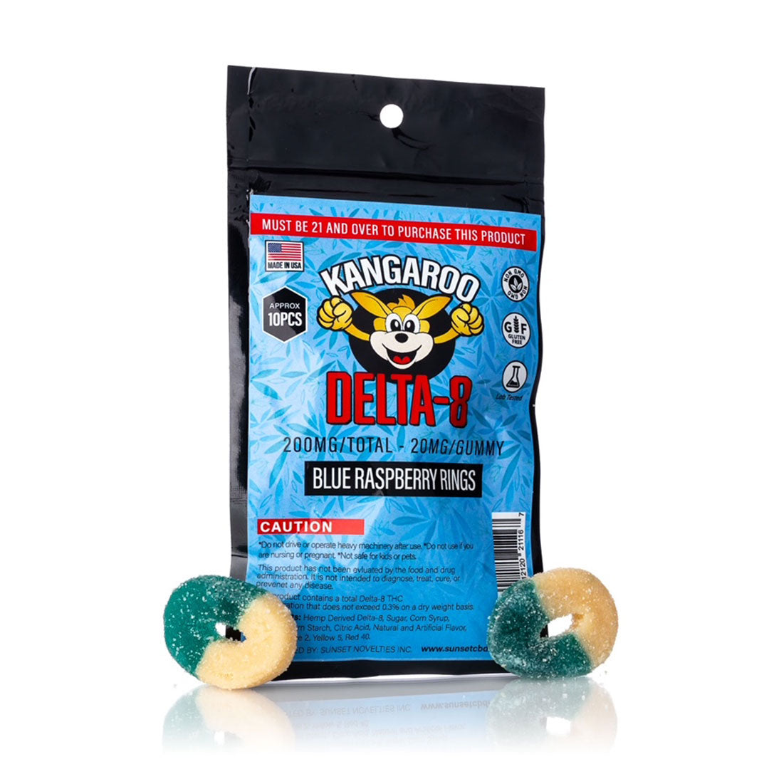 Kangaroo DELTA-8 200MG Gummy Lineup