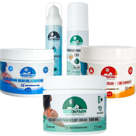 Green Farm CBD Pain Creams - All Formulas / All Sizes