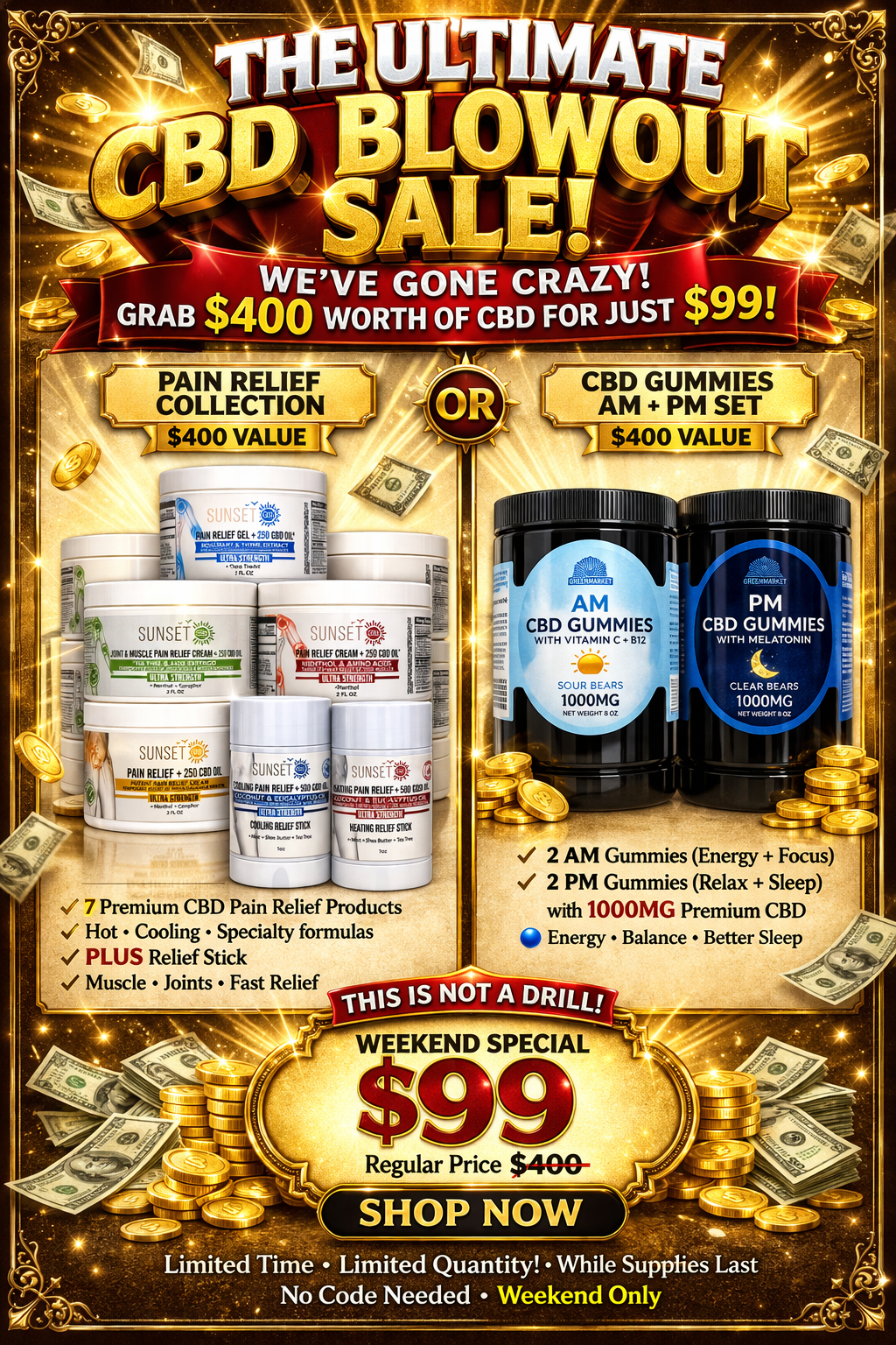 $400 VALUE CBD BUNDLE – NOW ONLY $99 (LIMITED TIME)