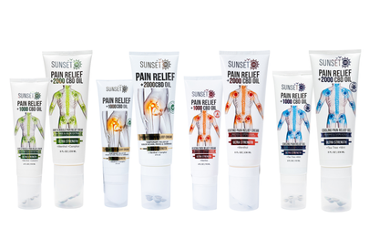 Sunset CBD Pain Relief Tubes with Roller Ball Applicator - Groupon Voucher Exclusive