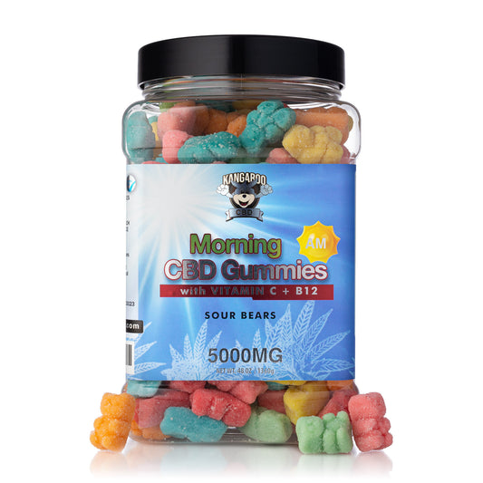 Kangaroo CBD AM Daytime Gummy Lineup