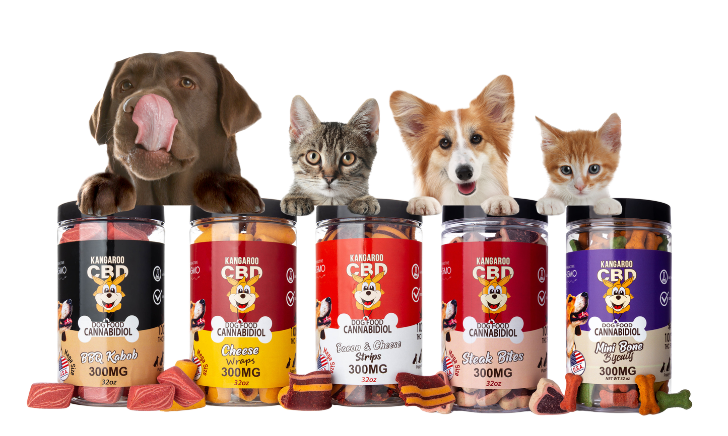 Kangaroo CBD Pet Treat Lineup Groupon Voucher Exclusive