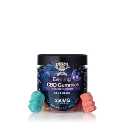 KANGAROO CBD PM sour gummy bears plus Melatonin