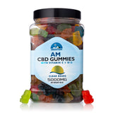 GREEN FARM AM CBD clear gummy bears plus B12 and Vitamin C