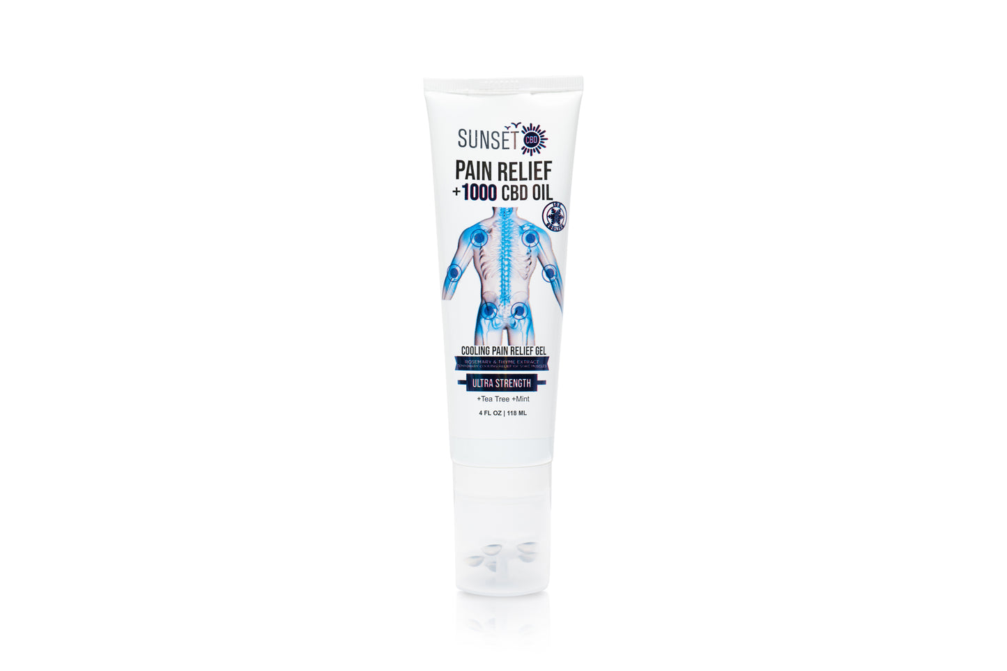 Sunset CBD Pain Relief Tubes with Roller Ball Applicator - Groupon Voucher Exclusive