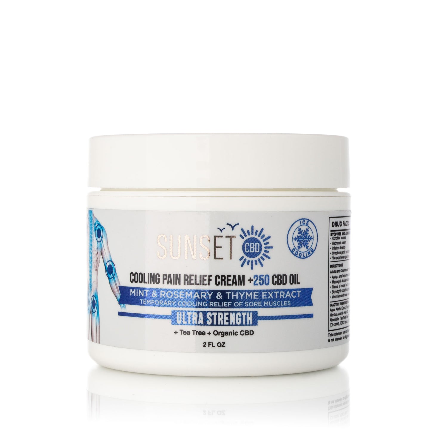 Sunset CBD Pain Cream Menthol & Camphor - Groupon Voucher Exclusive