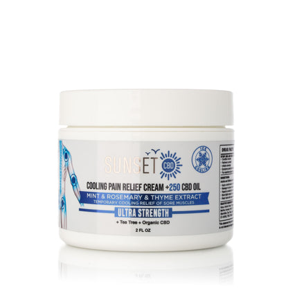 Sunset CBD Pain Cream Menthol & Camphor - Groupon Voucher Exclusive