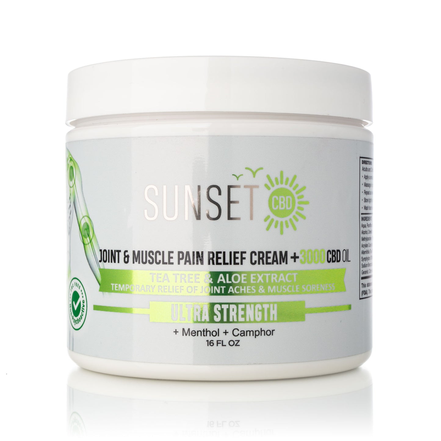 Sunset CBD Pain Cream Menthol & Camphor - Groupon Voucher Exclusive