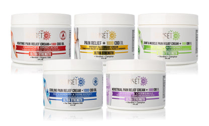 Sunset CBD Pain Creams Collection