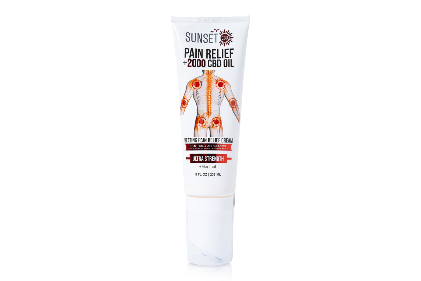 Sunset CBD Pain Relief Roll-On Collection – with 5-ball massaging applicators. Heating formula 