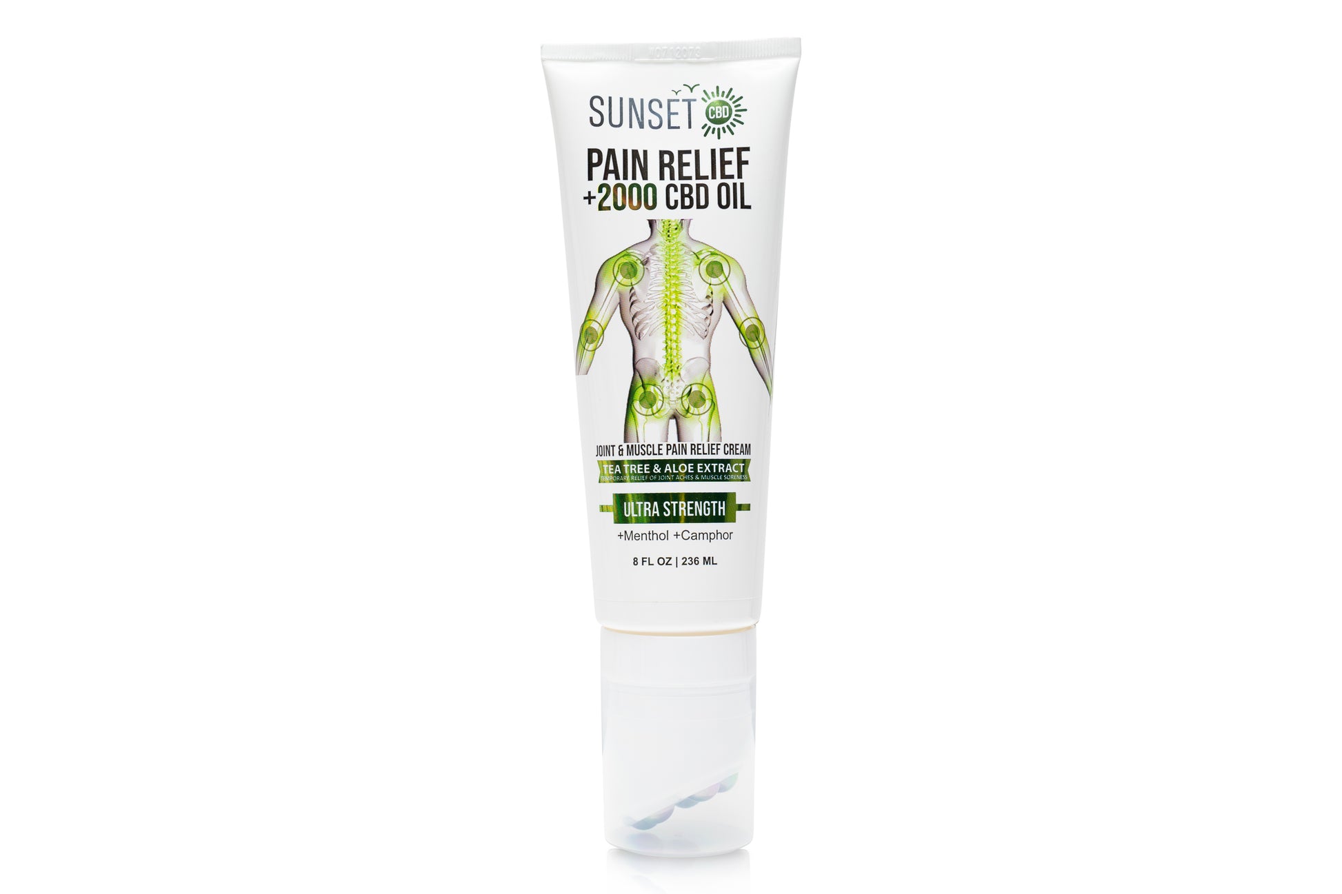 Sunset CBD Pain Relief Roll-On Collection – with 5-ball massaging applicators. Menthol and camphor formula
