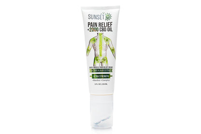 Sunset CBD Pain Relief Roll-On Collection – with 5-ball massaging applicators. Menthol and camphor formula