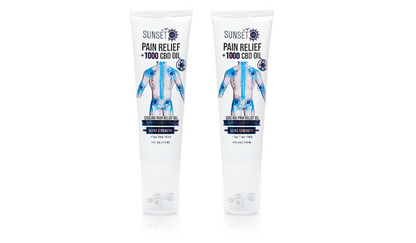 Sunset CBD Pain Relief Tubes with Roller Ball Applicator - Groupon Voucher Exclusive