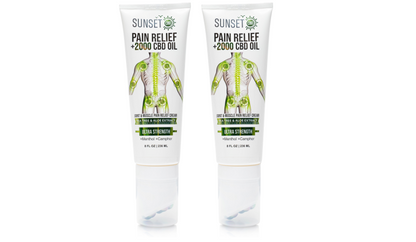 Sunset CBD Pain Relief Tubes with Roller Ball Applicator - Groupon Voucher Exclusive