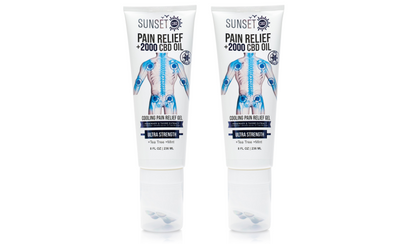 Sunset CBD Pain Relief Tubes with Roller Ball Applicator - Groupon Voucher Exclusive