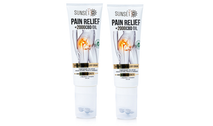 Sunset CBD Pain Relief Tubes with Roller Ball Applicator - Groupon Voucher Exclusive