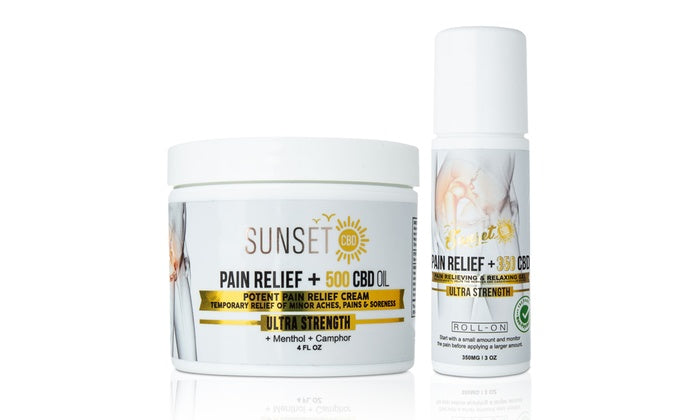 Sunset CBD Pain Cream Roll-On Collection