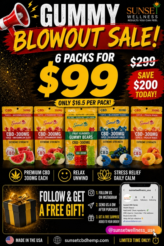 Gummy Blowout Bundle – 6 Packs for $99