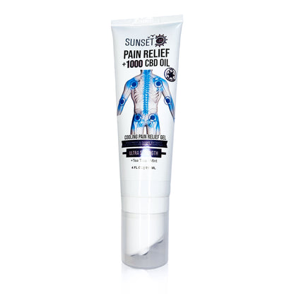 Sunset CBD Pain Relief Roll-On Collection – with 5-ball massaging applicators colling formula
