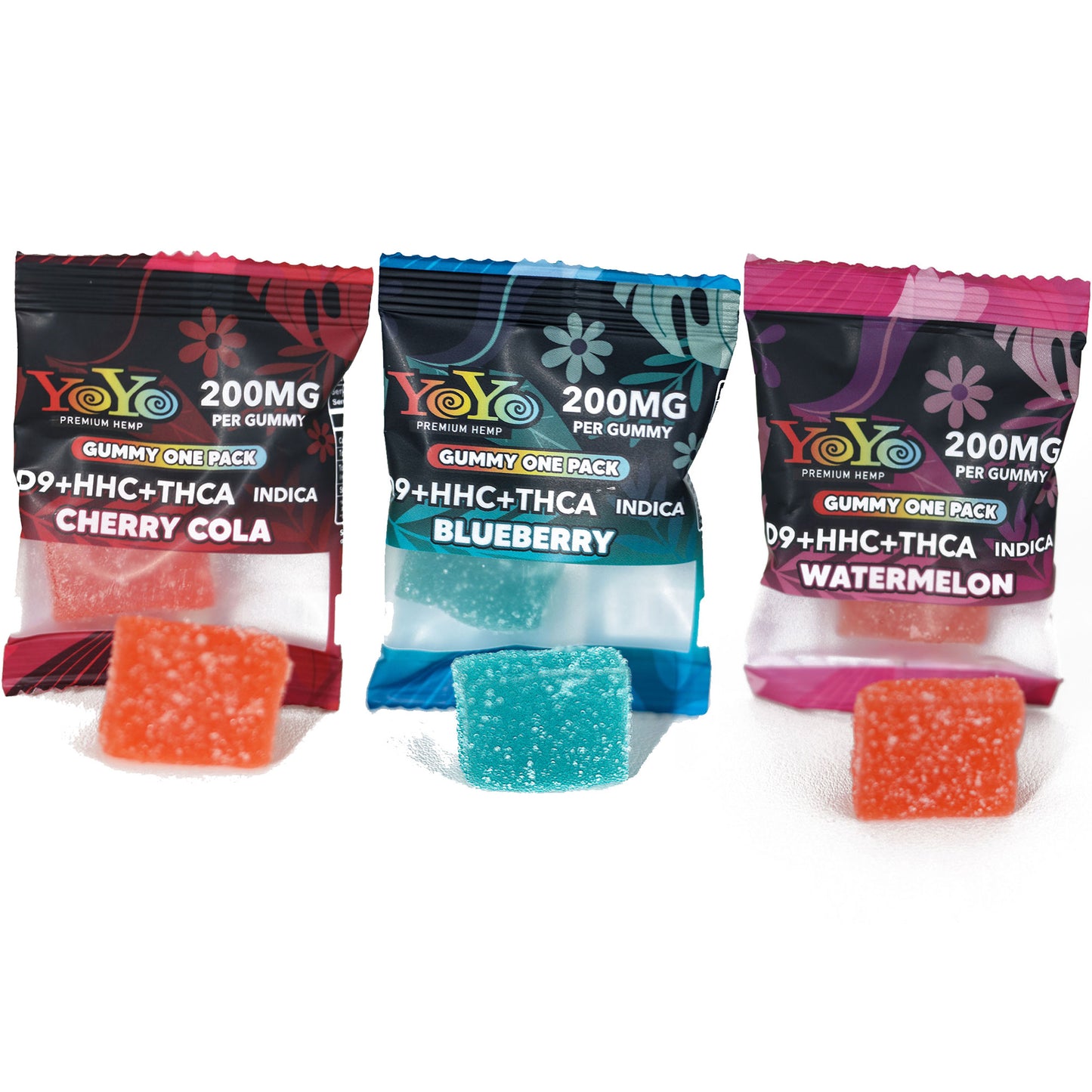 YoYo Premium Hemp Delta-9 Indica Gummy Selection