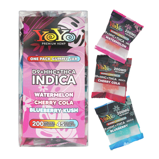 YoYo Premium Hemp Delta-9 Indica Gummy Selection